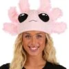 Pink Axolotl Adult Costume Hat -Halloween Costumes axolotl animal costume hat