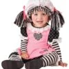 Girl's Rag Doll Infant Costume 1 Girl's Rag Doll Infant Costume -Halloween Costumes baby rag doll costume