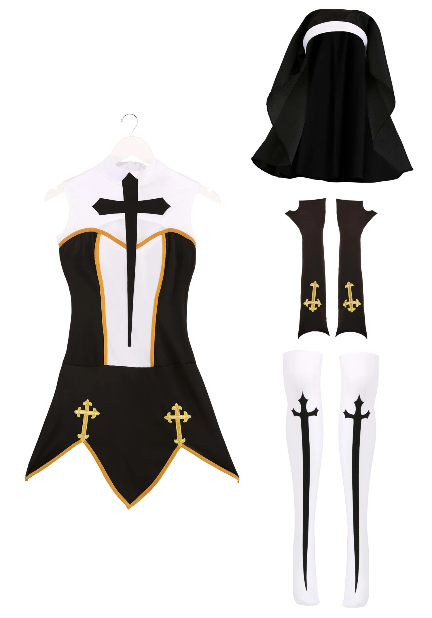 MUSIC LEGS Bad Habit Nun Costume For Women 11 MUSIC LEGS Bad Habit Nun Costume For Women - Image 9
