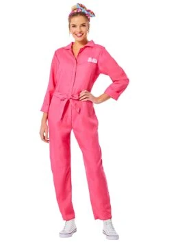 Barbie Movie Pink Jumpsuit Costume For Women