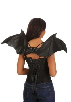 Black Bat Wings Costume Accessory