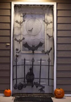 Batty Belfry Door Curtain Halloween Decoration