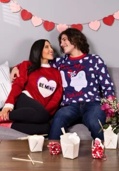 Be Mine Valentine's Day Adult Sweater 19 Be Mine Valentine's Day Adult Sweater -Halloween Costumes be mine valentines day sweater alt 7