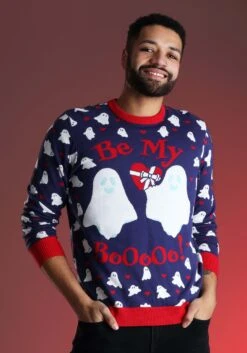 Be My Boo Valentine's Day Sweater For Adults -Halloween Costumes be my boo valentines day sweater alt 1