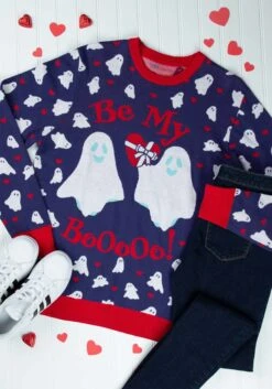 Be My Boo Valentine's Day Sweater For Adults -Halloween Costumes be my boo valentines day sweater alt 10
