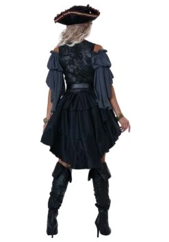 Women's Beauty Of The Dark Seas Pirate Costume -Halloween Costumes beauty of the dark seas pirate alt 2
