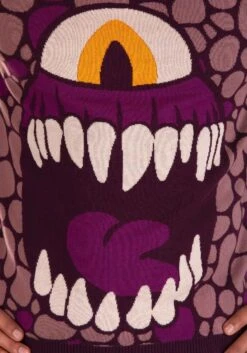 Adult Beholder Dungeons And Dragons Sweater -Halloween Costumes beholder dungeons and dragons sweater alt 1