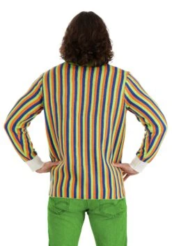 Sesame Street Bert Cosplay Knit Sweater For Adults -Halloween Costumes bert cosplay knit sweater adult alt 4