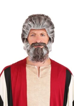 Biblical Moses Adult Costume Wig And Beard