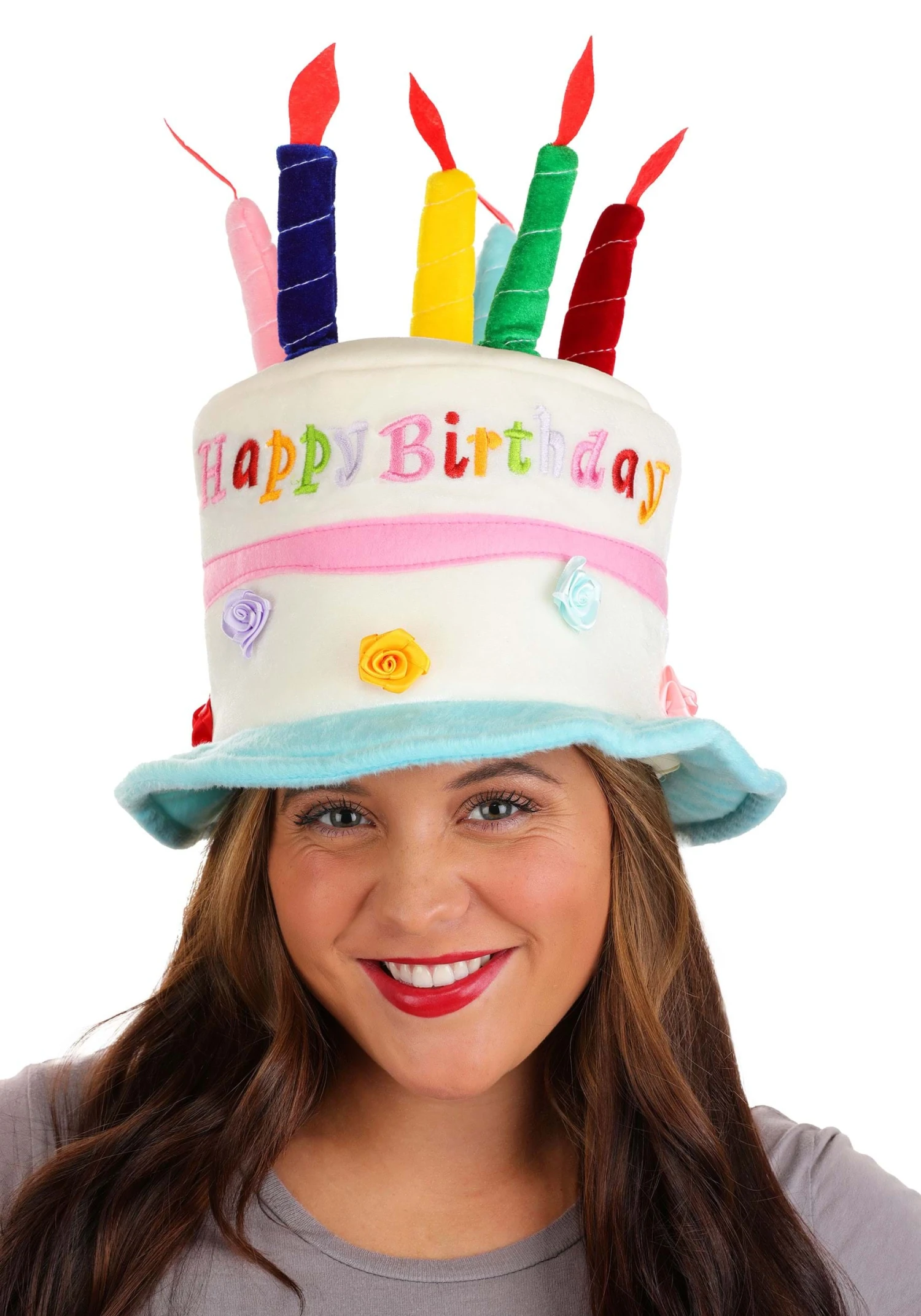 Adult Birthday Cake Plush Hat 3 Adult Birthday Cake Plush Hat