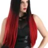 Black And Red Ombre Wig For Adults 2 Black And Red Ombre Wig For Adults -Halloween Costumes black and red ombre wig
