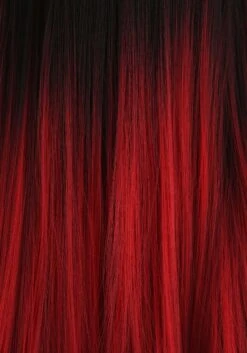 Black And Red Ombre Wig For Adults -Halloween Costumes black and red ombre wig alt 2