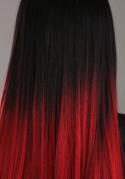 Black And Red Ombre Wig For Adults -Halloween Costumes black and red ombre wig alt 3