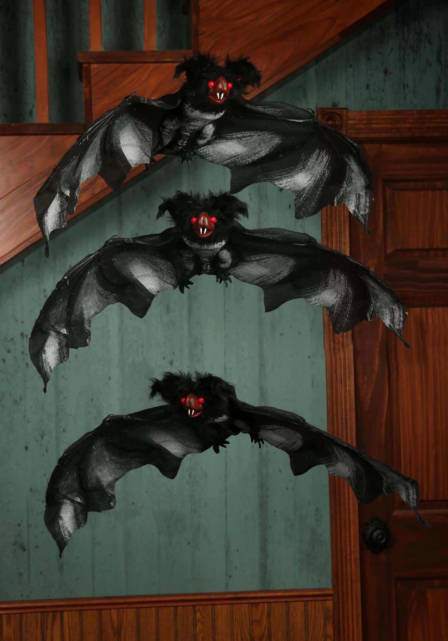 Pack Of 3 Black Halloween Bats Decoration 3 Pack Of 3 Black Halloween Bats Decoration