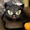 Angry Black Cat Purse