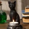 Black Cat Tea Light Holder