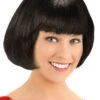 Deluxe Black Flapper Costume Wig For Women