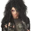 Black Heavy Metal Wig -Halloween Costumes black heavy metal wig