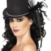 Smiffys Women's Black Top Hat With Skeleton Hand 2 Smiffys Women's Black Top Hat With Skeleton Hand -Halloween Costumes black top hat with skeleton hand