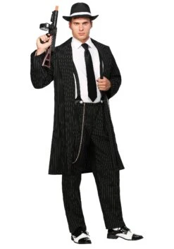 Black Zoot Suit Gangster Costume