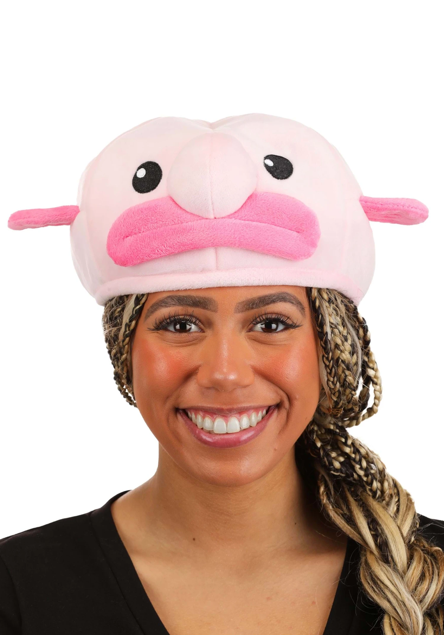 Pink Blobfish Costume Hat For Adults 4 Pink Blobfish Costume Hat For Adults - Image 2