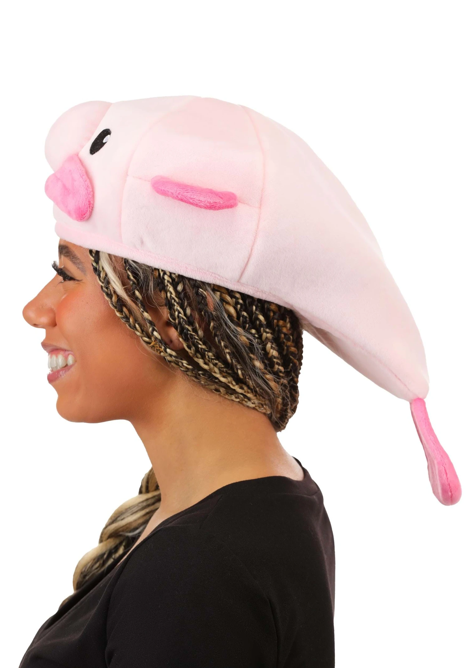 Pink Blobfish Costume Hat For Adults 6 Pink Blobfish Costume Hat For Adults - Image 4