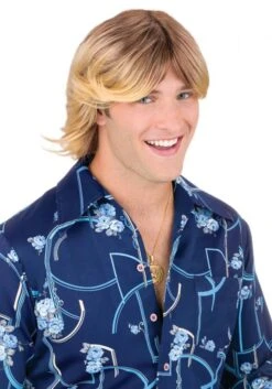 Fun World Shaggy Ladies Man Blonde Costume Wig