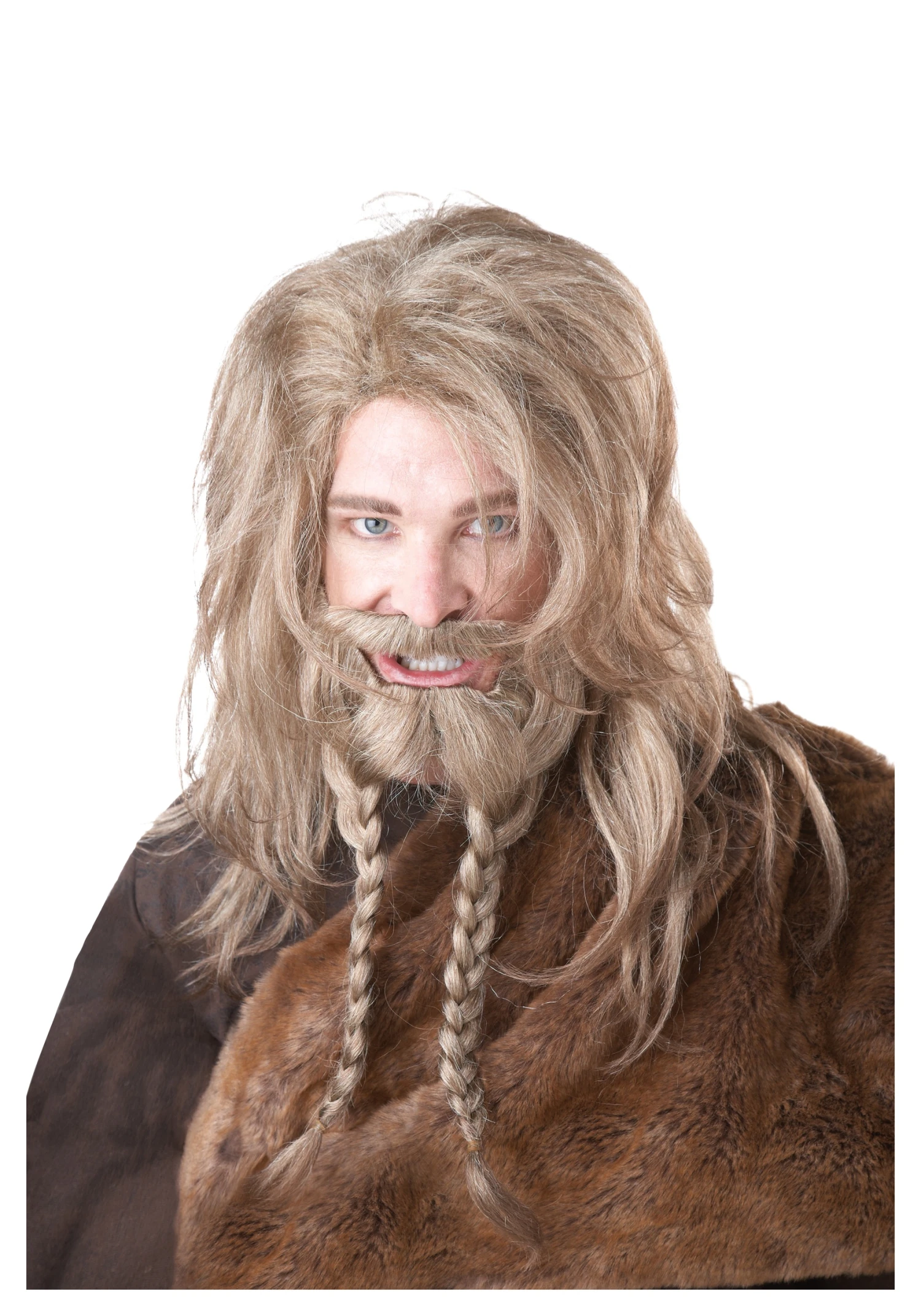 Blonde Men's Viking Wig Beard And Mustache 3 Blonde Men's Viking Wig Beard And Mustache