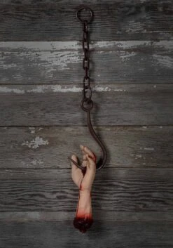 Bloody Hand On Hook Decoration