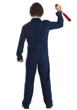 Costume Of A Blue Mechanic Coveralls Murderer -Halloween Costumes blue mechanic coveralls costume alt 4