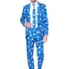 SuitmeisterBlue Snowman Men's Suit 1 SuitmeisterBlue Snowman Men's Suit -Halloween Costumes blue snowman mens suitmiester suit