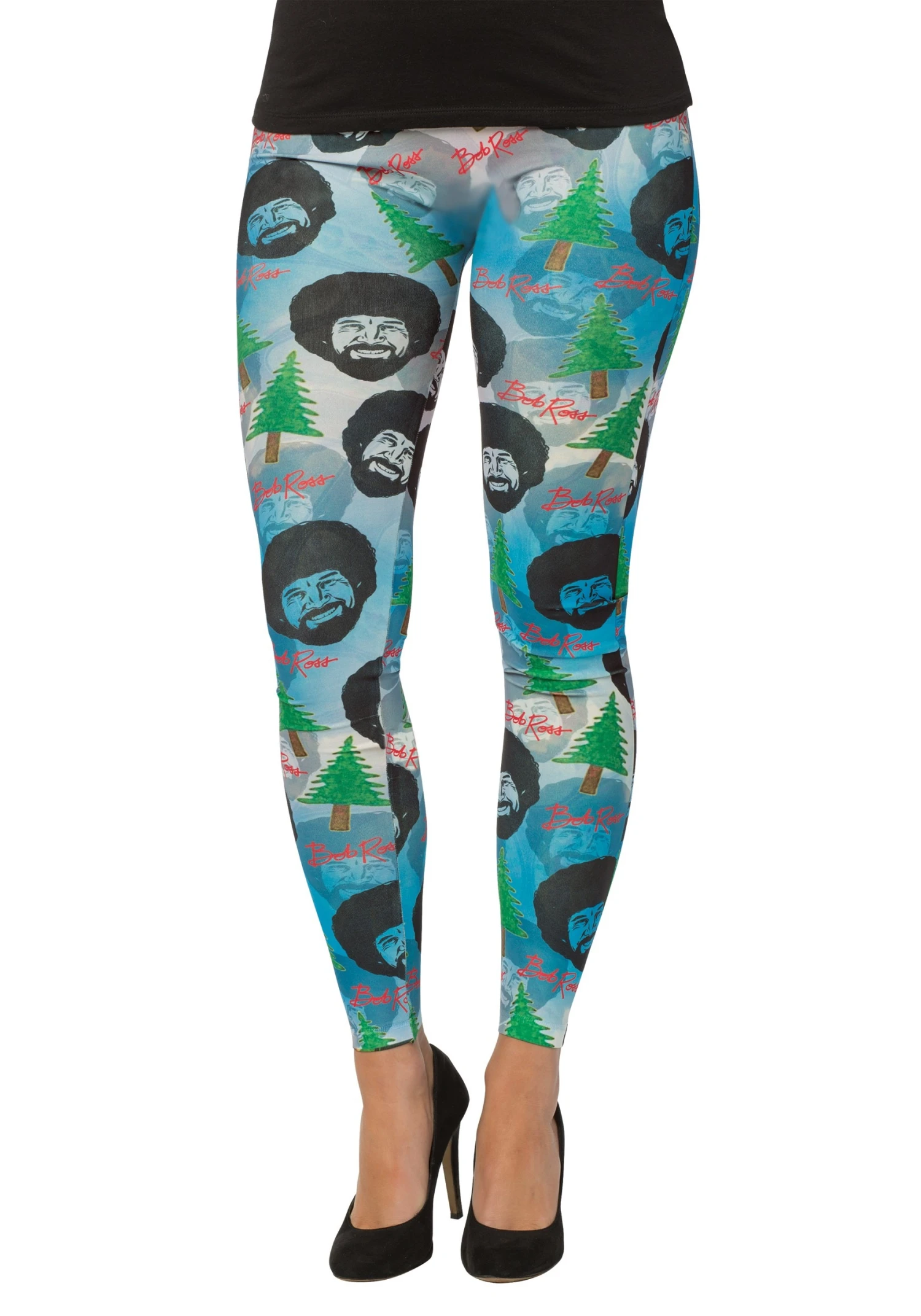 Women's Bob Ross Leggings 3 Women's Bob Ross Leggings