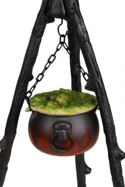 58.5-Inch Boiling Up Trouble Light Up Witch Cauldron Decoration -Halloween Costumes boiling up trouble witch cauldron decoration alt 3