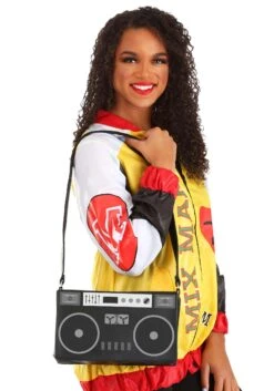 Black Boombox Costume Purse -Halloween Costumes boombox purse alt 3