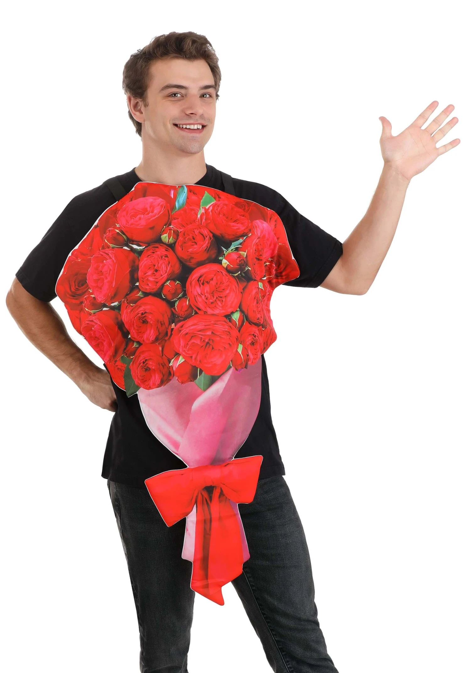 Adult Bouquet Of Roses Sandwich Board Costume 3 Adult Bouquet Of Roses Sandwich Board Costume
