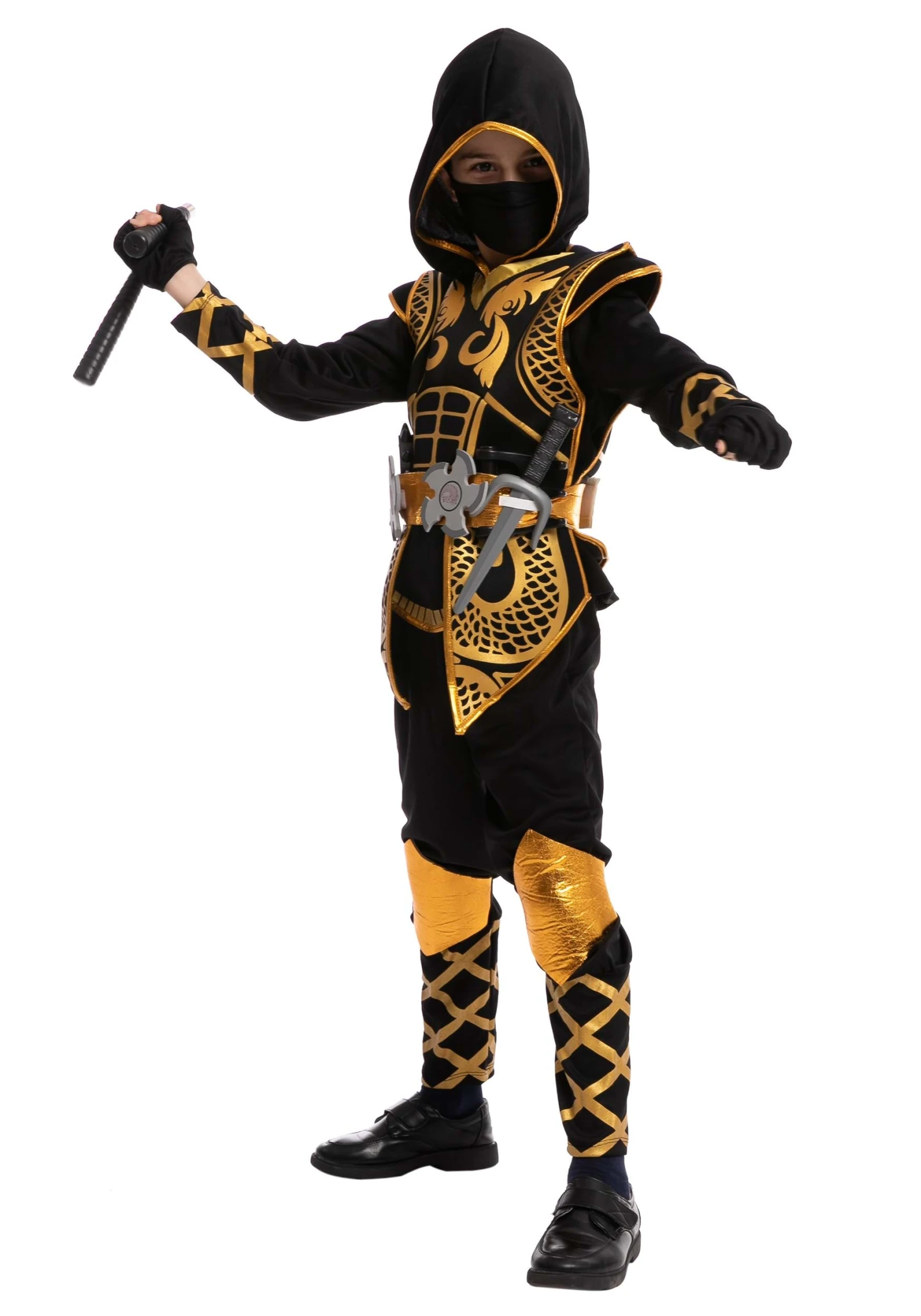 Golden Ninja Costume For Boys 5 Golden Ninja Costume For Boys - Image 3