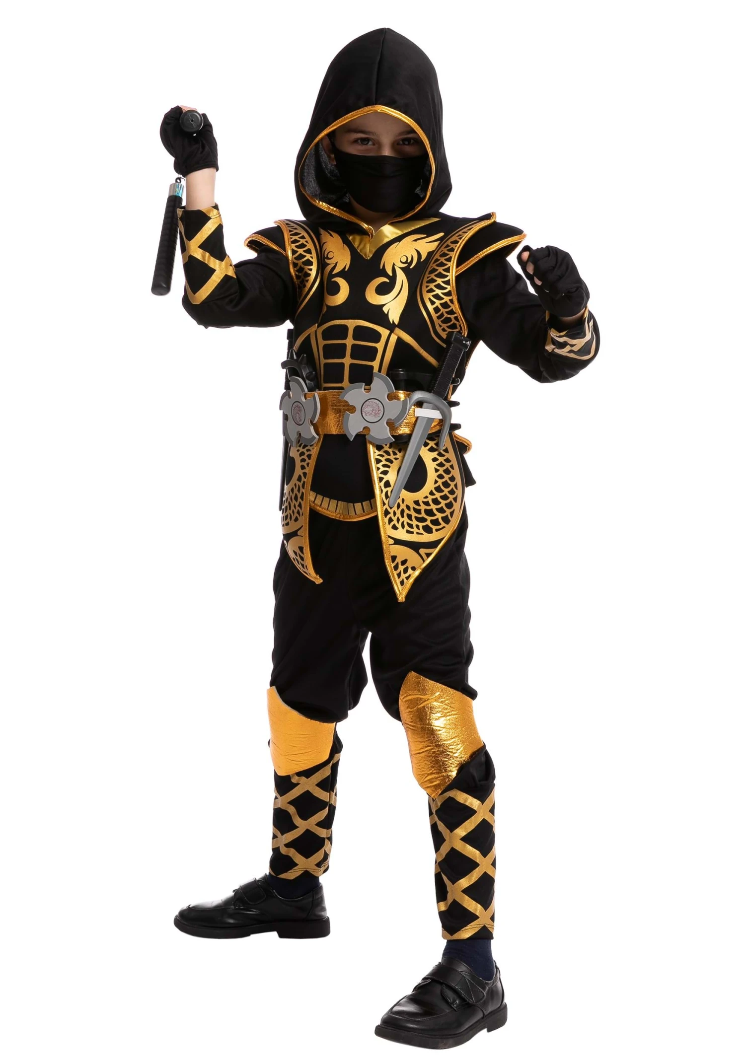Golden Ninja Costume For Boys 6 Golden Ninja Costume For Boys - Image 4