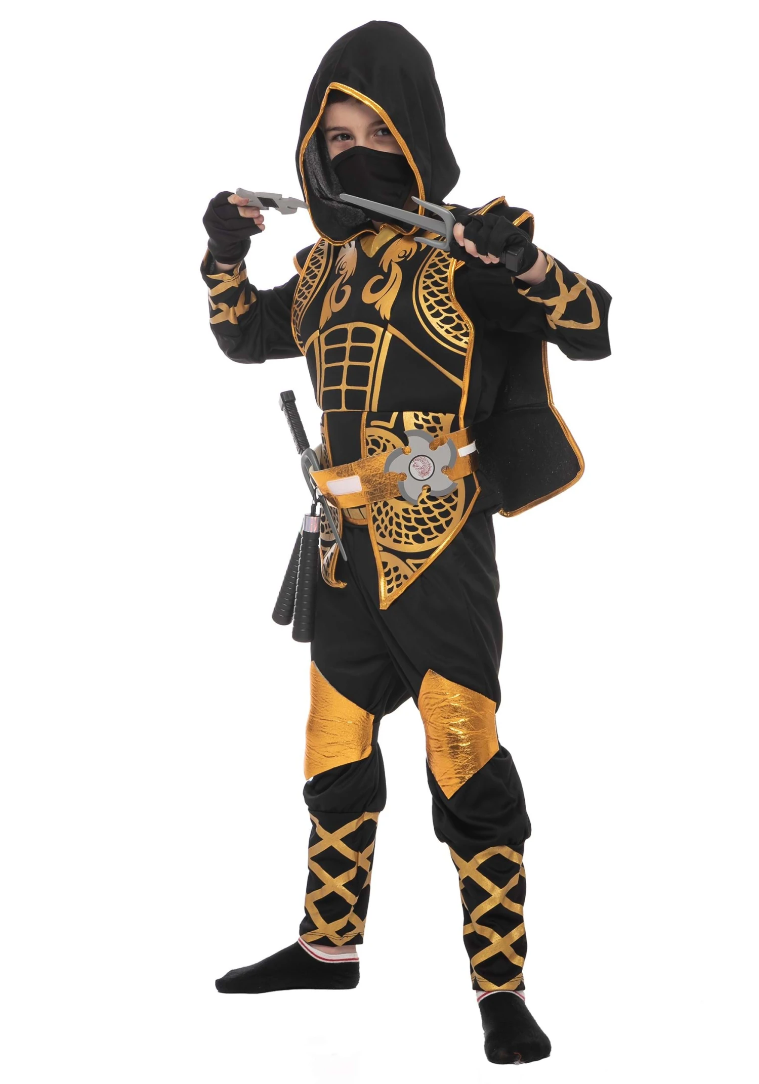 Golden Ninja Costume For Boys 7 Golden Ninja Costume For Boys - Image 5