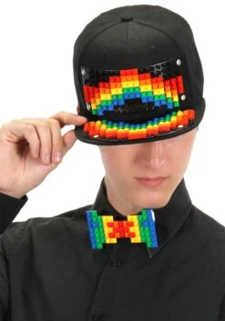 Black Snapback Hat | Bricky Blocks -Halloween Costumes bricky blocks black snapback hat 1