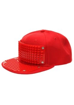 Red Bricky Blocks Snapback Hat 8 Red Bricky Blocks Snapback Hat -Halloween Costumes bricky blocks snapback hat red alt 2