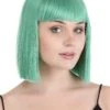 Teal Green Bob Wig For Adults 2 Teal Green Bob Wig For Adults -Halloween Costumes bright green bob wig