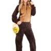 Adult Brown Bear Jumpsuit Costume