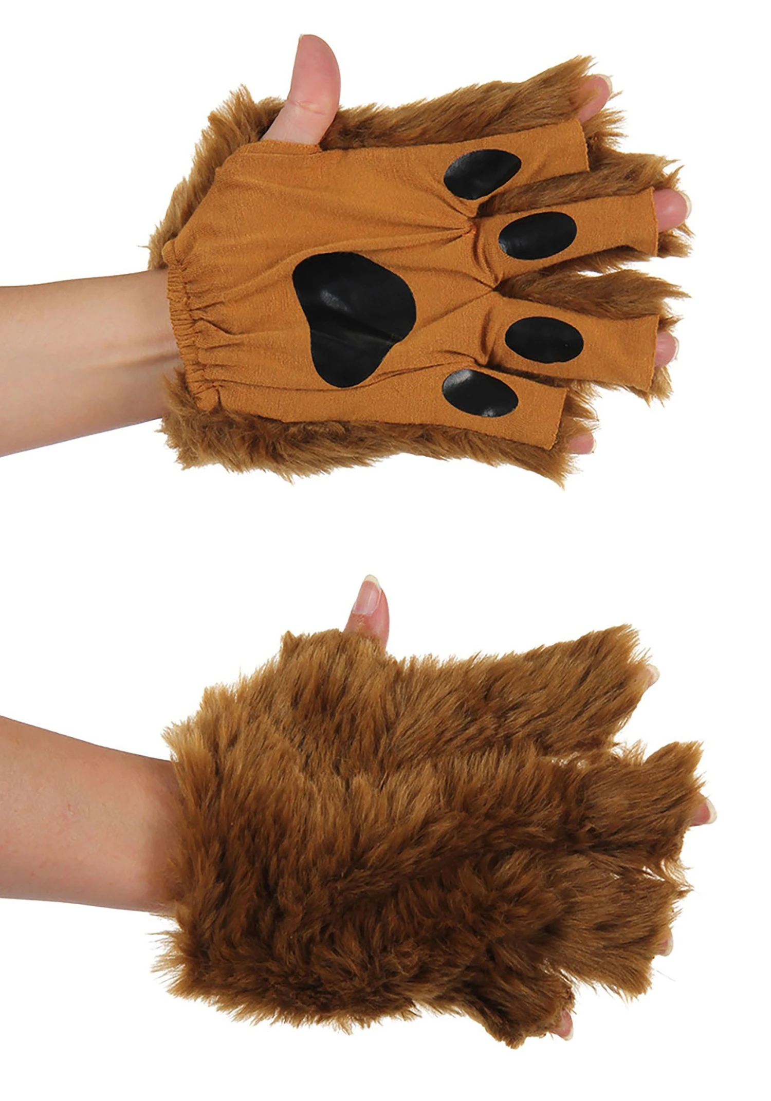 Brown Fingerless Adult Paws 3 Brown Fingerless Adult Paws