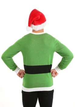 Buddy The Elf Ugly Christmas Sweater For Adults -Halloween Costumes buddy the elf ugly christmas sweater alt 4