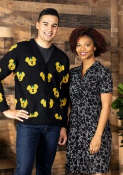 Cakeworthy Mickey Pumpkin Adult Cardigan -Halloween Costumes cakeworthy adult mickey pumpkin cardigan alt 3