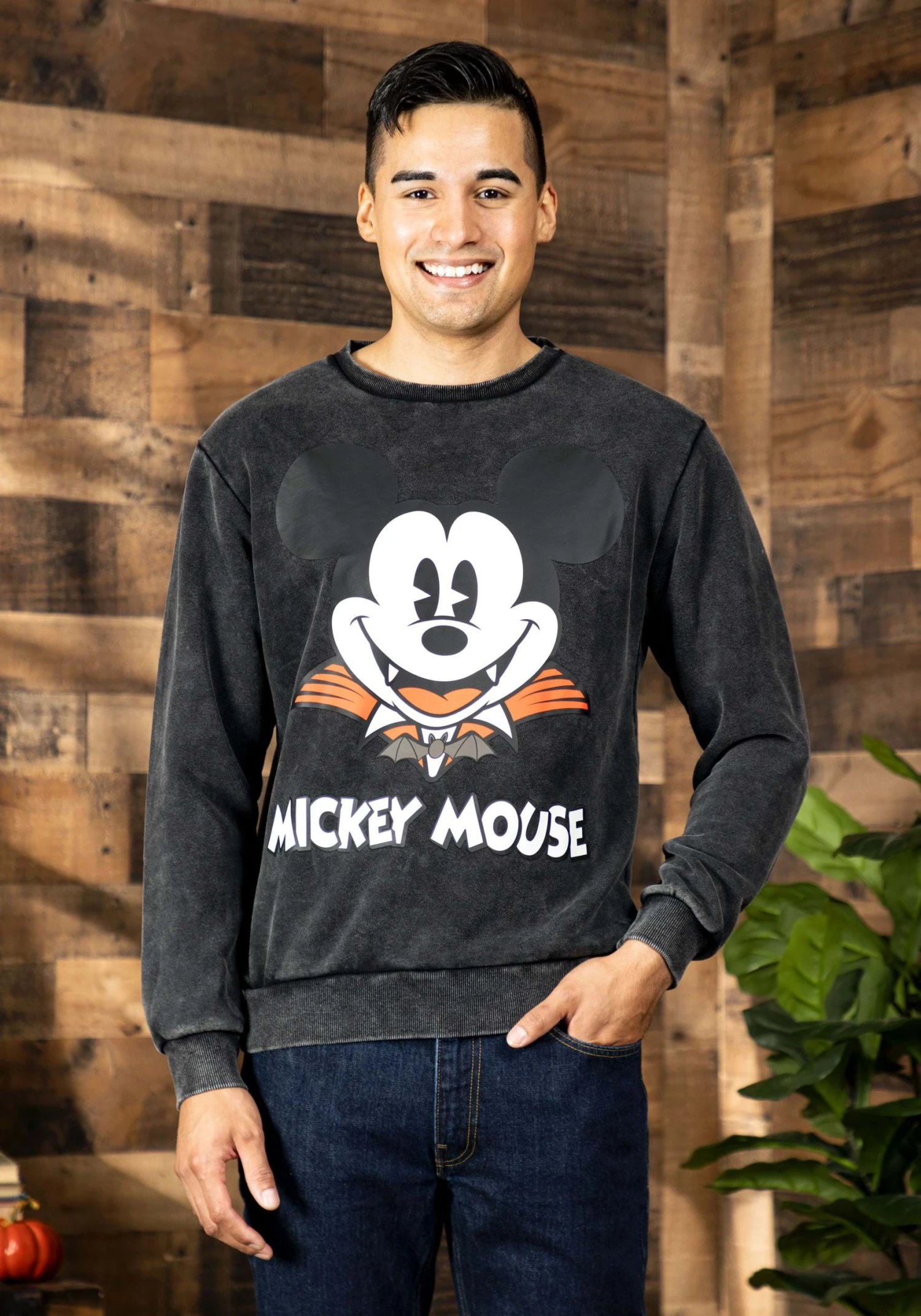 Adult Cakeworthy Mickey Vampire Crewneck 3 Adult Cakeworthy Mickey Vampire Crewneck