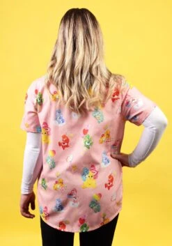 Cakeworthy Care Bears Camp Collar Button Up Shirt For Adults -Halloween Costumes cakeworthy care bears camp collar button up shirt alt 2