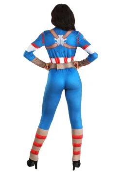 JAZWARES Marvel Classic Captain America Costume For Women -Halloween Costumes captain america womens costume alt 3