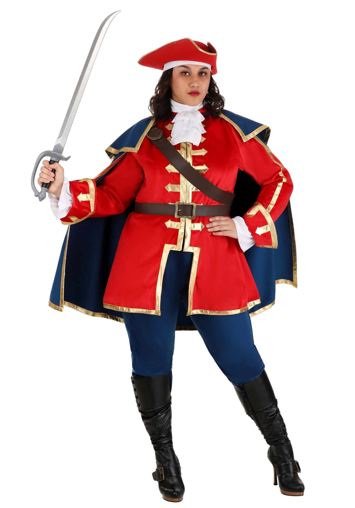Women's Captain Pirate Plus Size Costume 3 Women's Captain Pirate Plus Size Costume