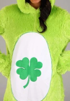 Adult Care Bears Classic Good Luck Bear Costume -Halloween Costumes care bears adult classic good luck bear costume alt 3
